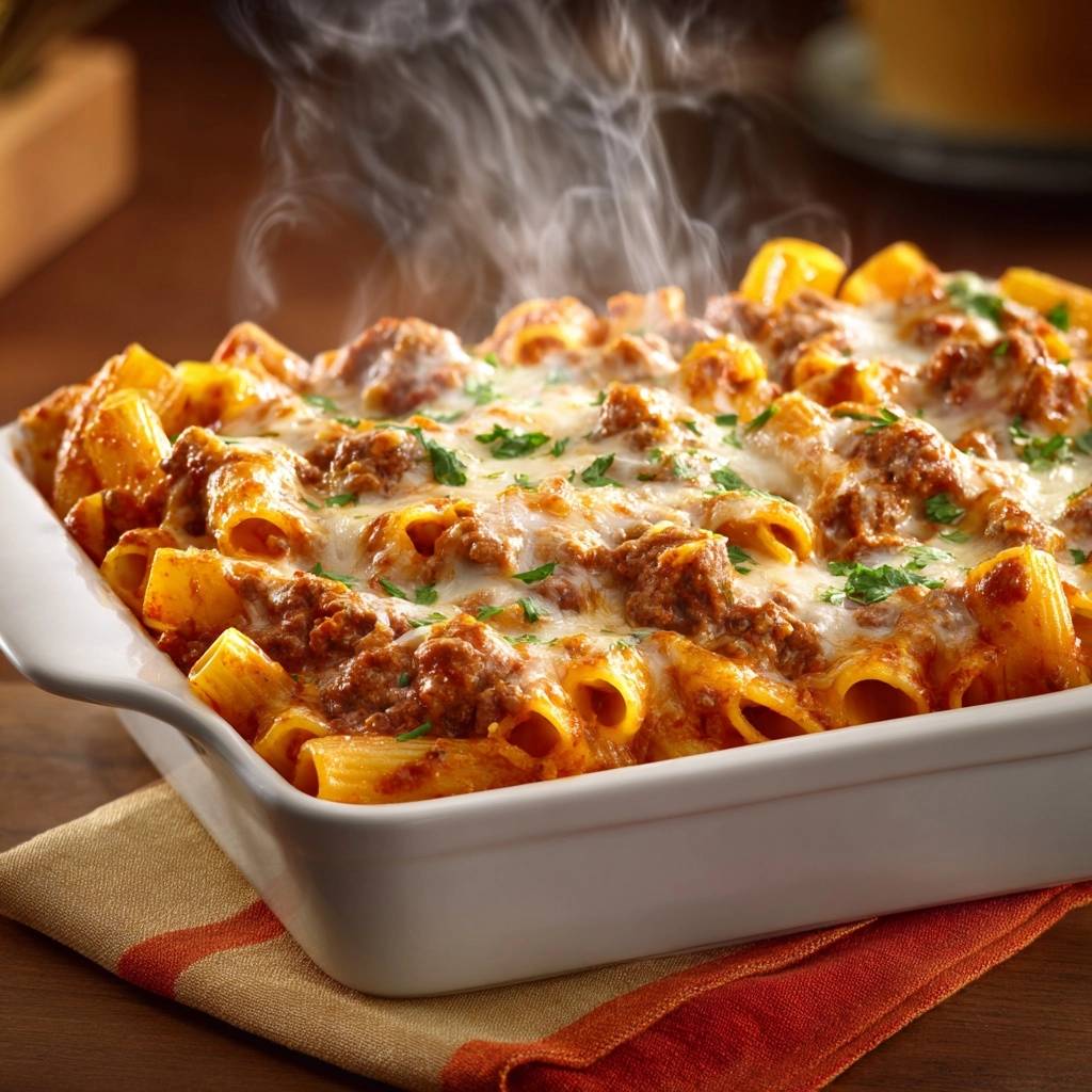 Cheesy Baked Rigatoni: The Ultimate Comfort Food with Sausage & Beef